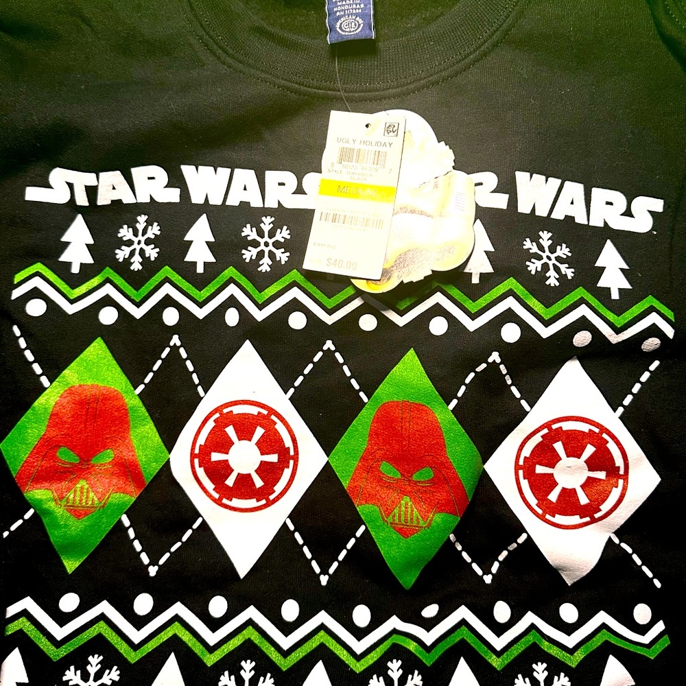 Star Wars Christmas Theme American Rag Crewneck. with Tags!